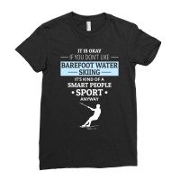 Barefoot Skiing Water Sport Motorboat Ladies Fitted T-shirt | Artistshot