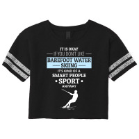 Barefoot Skiing Water Sport Motorboat Scorecard Crop Tee | Artistshot