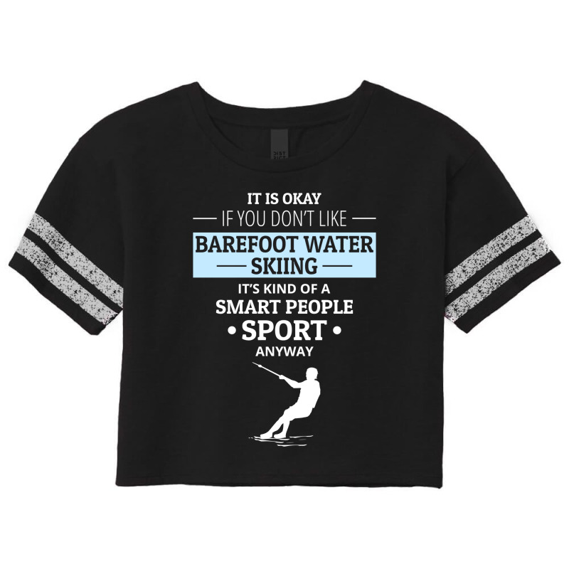 Barefoot Skiing Water Sport Motorboat Scorecard Crop Tee by Tasteful Tees | Artistshot