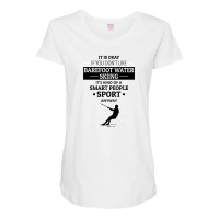 Barefoot Skiing Water Sport Motorboat Maternity Scoop Neck T-shirt | Artistshot