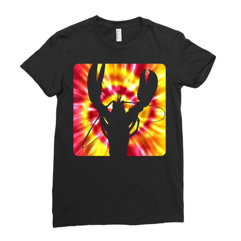 Tie Dye Lobster For Lobster Lovers T Shirt Ladies Fitted T-shirt | Artistshot