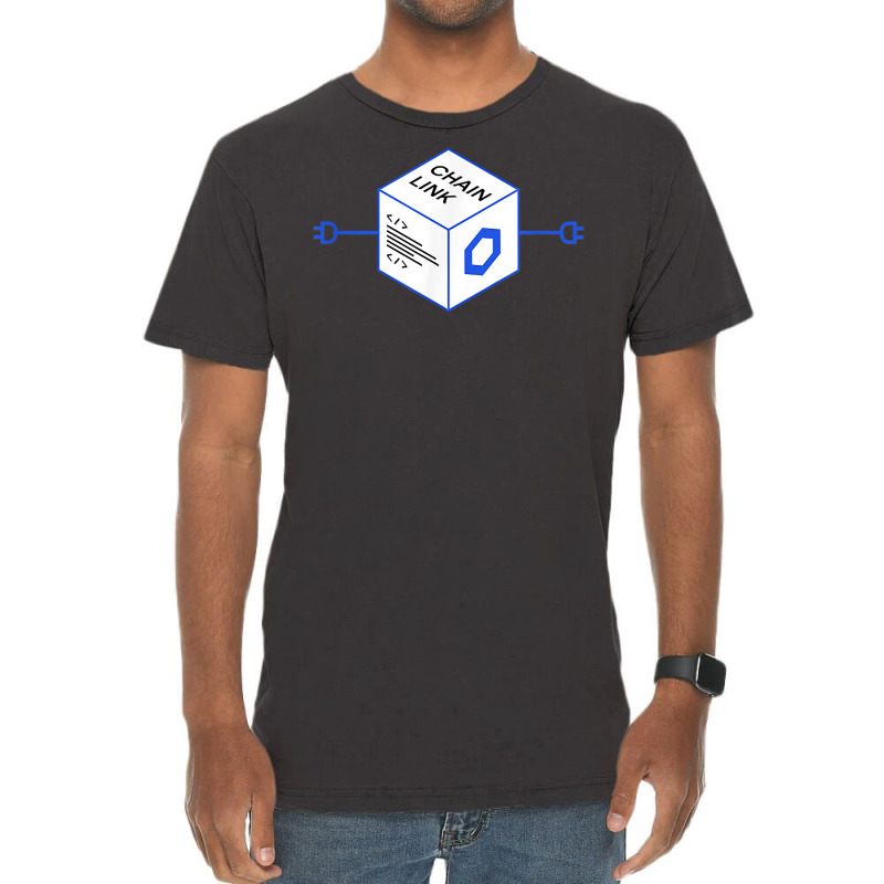 Chainlink Crypto Link Cryptocurrency Connecting The World T Shirt Vintage T-Shirt by rainandehay | Artistshot