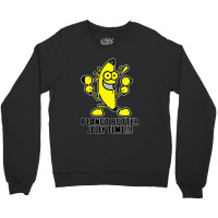 Peanut Butter Jelly Time Banana Crewneck Sweatshirt | Artistshot