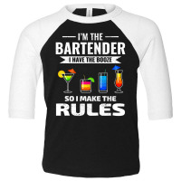 Bartender Barkeep Barman Barmaid Mixologist Funny Toddler 3/4 Sleeve Tee | Artistshot