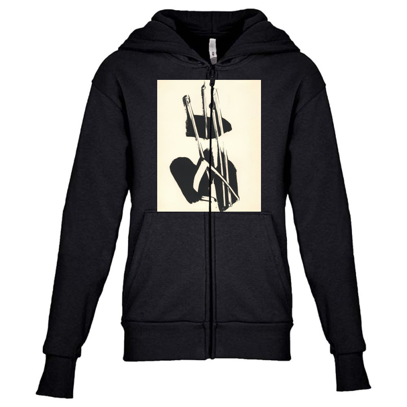 Pierre Soulages   Depaysage Youth Zipper Hoodie | Artistshot