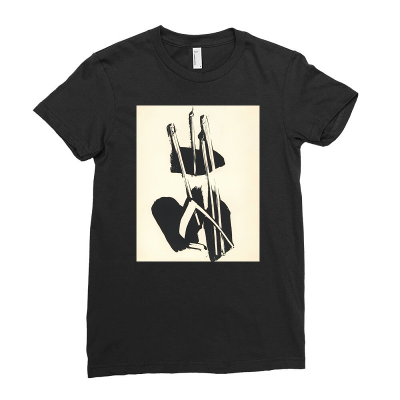 Pierre Soulages   Depaysage Ladies Fitted T-Shirt by terrichapman | Artistshot