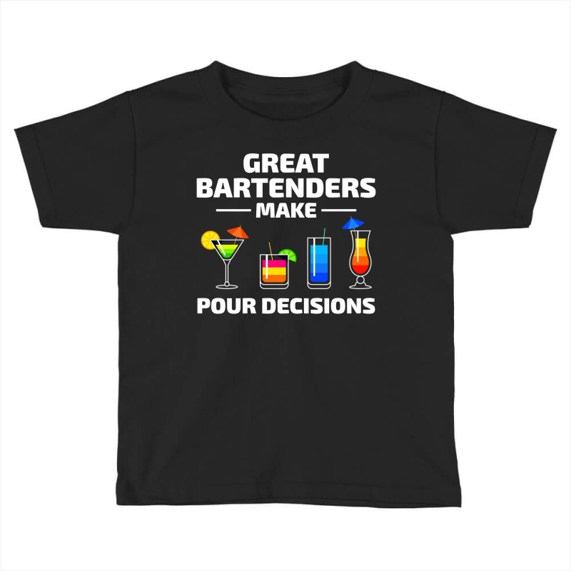 Bartender Barkeep Barman Barmaid Mixologist Funny Toddler T-shirt by Tasteful Tees | Artistshot