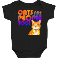 Aspca Cats Are People Too Light T Shirt Baby Bodysuit | Artistshot