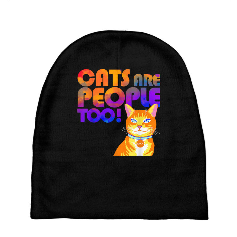 Aspca Cats Are People Too Light T Shirt Baby Beanies by farronpoppo | Artistshot