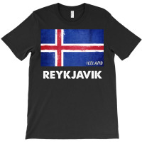 Reykjavik Iceland Flag Shirt  Reykjavik Long Sleeve T Shirt T-shirt | Artistshot