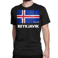 Reykjavik Iceland Flag Shirt  Reykjavik Long Sleeve T Shirt Classic T-shirt | Artistshot