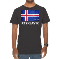 Reykjavik Iceland Flag Shirt  Reykjavik Long Sleeve T Shirt Vintage T-shirt | Artistshot