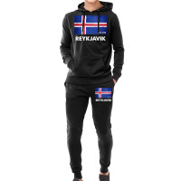 Reykjavik Iceland Flag Shirt  Reykjavik Long Sleeve T Shirt Hoodie & Jogger Set | Artistshot