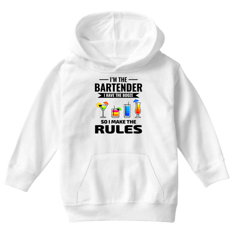 Bartender Barkeep Barman Barmaid Mixologist Funny Youth Hoodie by Tasteful Tees | Artistshot