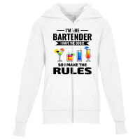 Bartender Barkeep Barman Barmaid Mixologist Funny Youth Zipper Hoodie | Artistshot