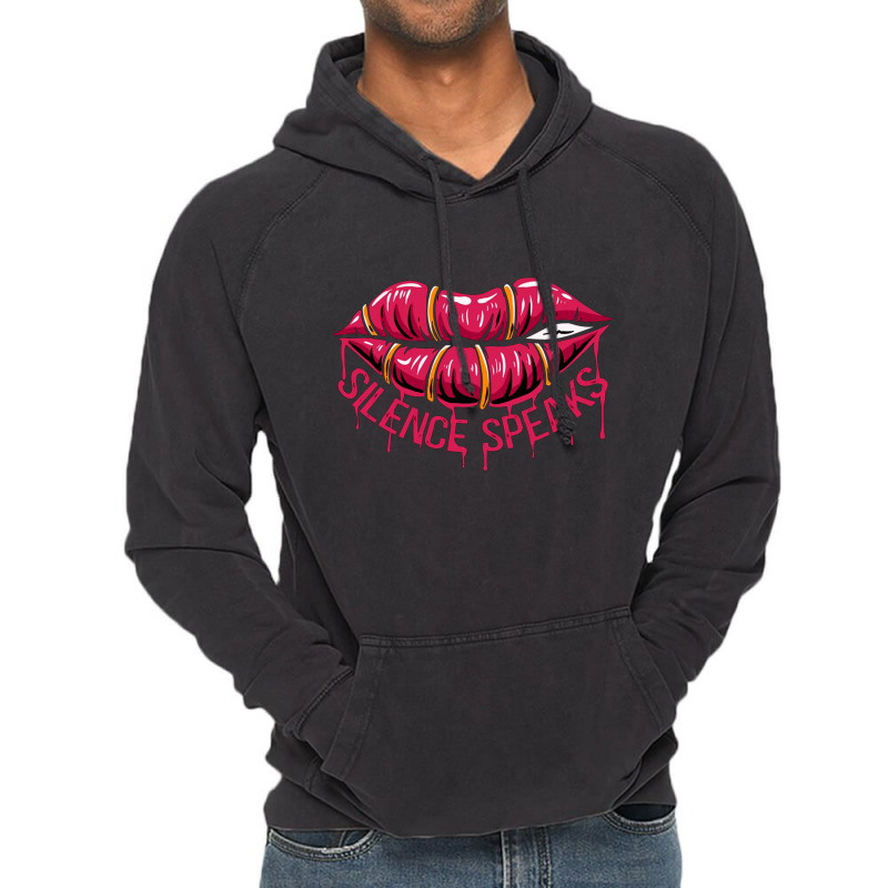 Silence Speaks Vintage Hoodie | Artistshot