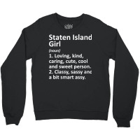 Womens Staten Island Ny New York Funny City Home Roots Girl Gift V Nec Crewneck Sweatshirt | Artistshot