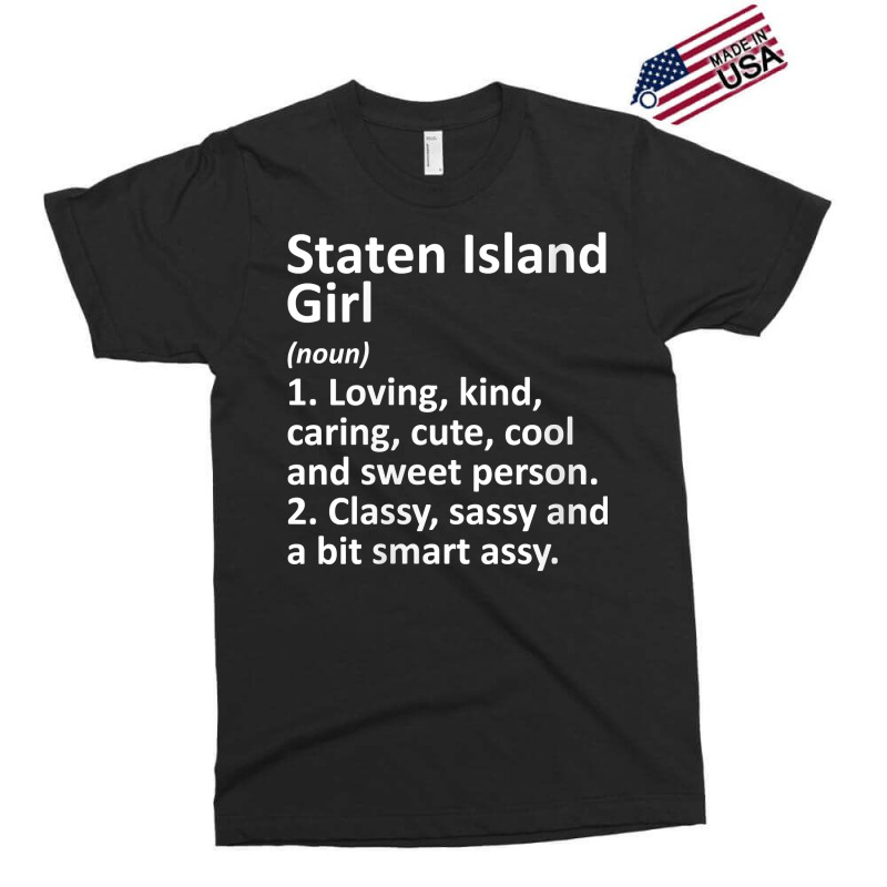 Womens Staten Island Ny New York Funny City Home Roots Girl Gift V Nec Exclusive T-shirt by erinlorrai | Artistshot