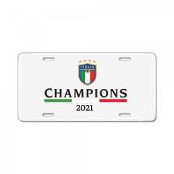European Champions 2021 Italia flag Forza Azzurri License Plate | Artistshot