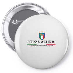 European Champions 2021 Italia flag Forza Azzurri Pin-back button | Artistshot
