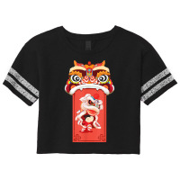 Chinese New Years For Men Dancing Tiger Dragon T Shirt Scorecard Crop Tee | Artistshot