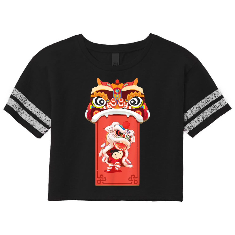 Chinese New Years For Men Dancing Tiger Dragon T Shirt Scorecard Crop Tee by erinlorrai | Artistshot