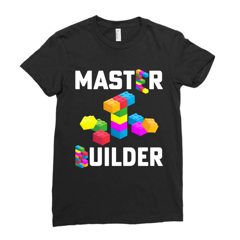 Kids Cool Master Builder Block Building For Boys Girls Ladies Fitted T-Shirt by CarambaArt | Artistshot