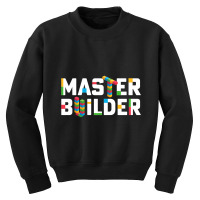 Master Builder Building Blocks Brick Builders Toys Youth Sweatshirt | Artistshot