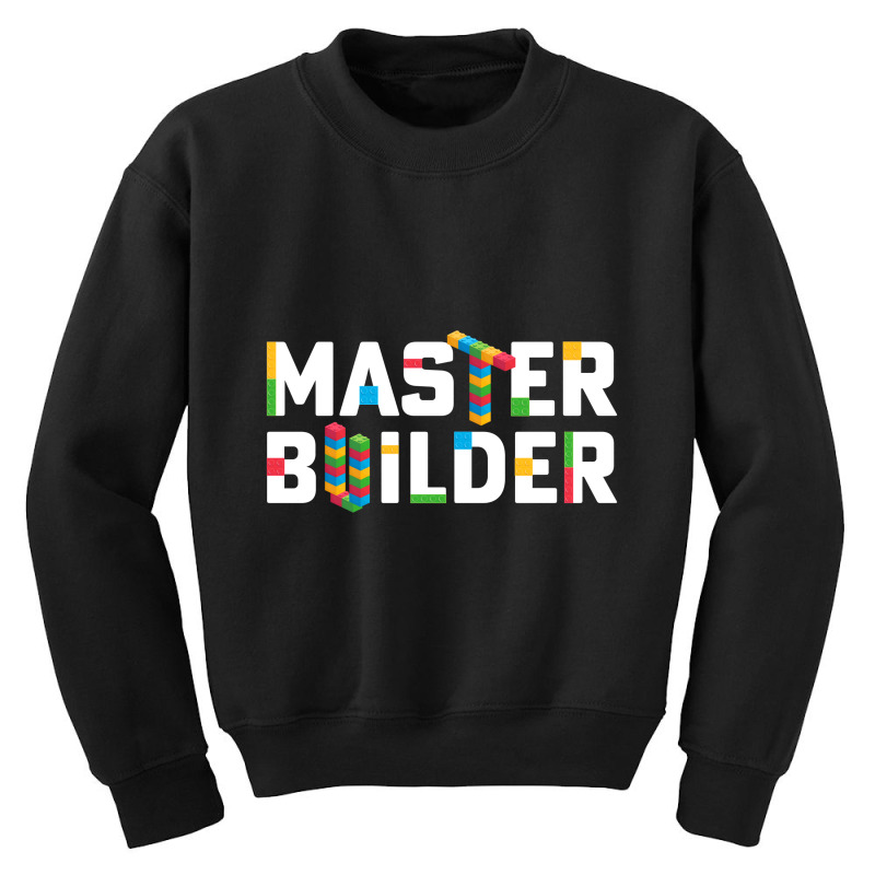 Master Builder Building Blocks Brick Builders Toys Youth Sweatshirt | Artistshot