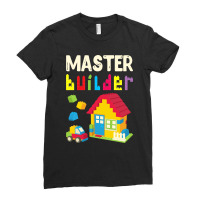 Cool Master Builder Funny Building Blocks Gift Men Women Ladies Fitted T-shirt | Artistshot