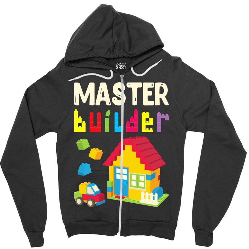 Cool Master Builder Funny Building Blocks Gift Men Women Zipper Hoodie | Artistshot