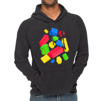 Falling Toy Bricks Essential Vintage Hoodie | Artistshot