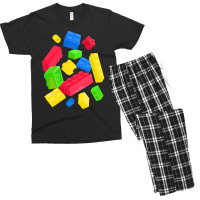 Falling Toy Bricks Essential Men's T-shirt Pajama Set | Artistshot