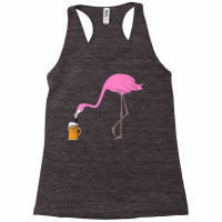 Beer Drinking Drunk Pink Flamingo Funny Bird Tank Top Racerback Tank | Artistshot