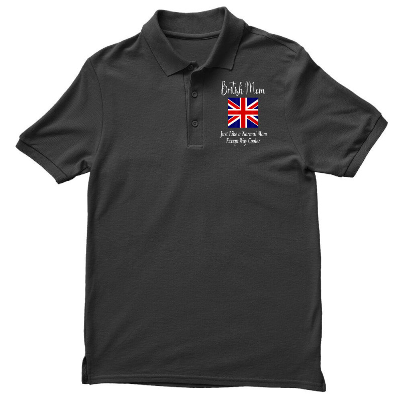 British Mom Quote   United Kingdom Great Britain Flag T Shirt Men's Polo Shirt | Artistshot