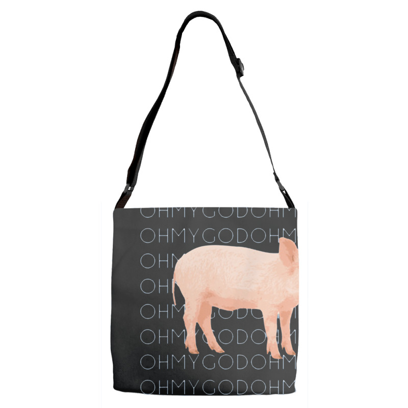 Oh My God Pig Adjustable Strap Totes | Artistshot