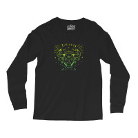 Taurus Zodiac Sign & Astrology Art Hand Drawn Green Taurus Long Sleeve Shirts | Artistshot