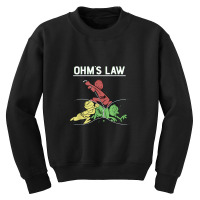 Ohms Law Funny .electrical Electronics Engineer Funny Youth Sweatshirt | Artistshot