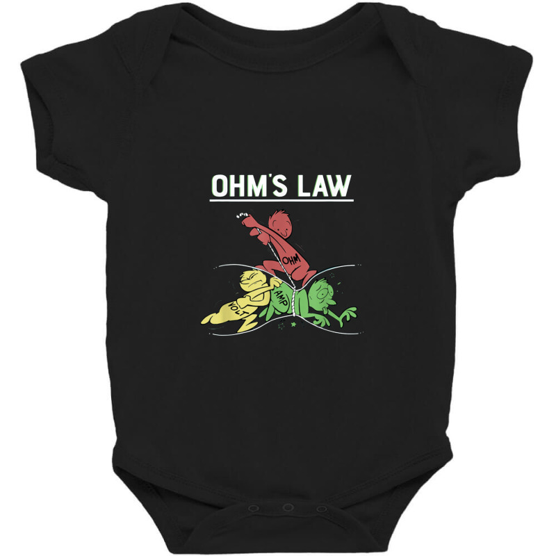 Ohms Law Funny .electrical Electronics Engineer Funny Baby Bodysuit by dwindupadi | Artistshot