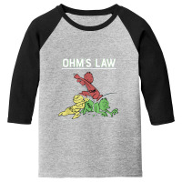 Ohms Law Funny .electrical Electronics Engineer Funny Youth 3/4 Sleeve | Artistshot