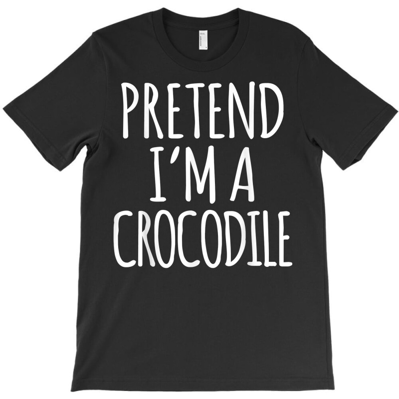 Funny Lazy Halloween Costume   Pretend Im A Crocodile Design T Shirt T-shirt | Artistshot