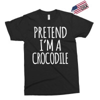 Funny Lazy Halloween Costume   Pretend Im A Crocodile Design T Shirt Exclusive T-shirt | Artistshot