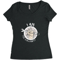 I Am The Warranty   Funny Mechanic Women's Triblend Scoop T-shirt | Artistshot