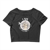 I Am The Warranty   Funny Mechanic Crop Top | Artistshot