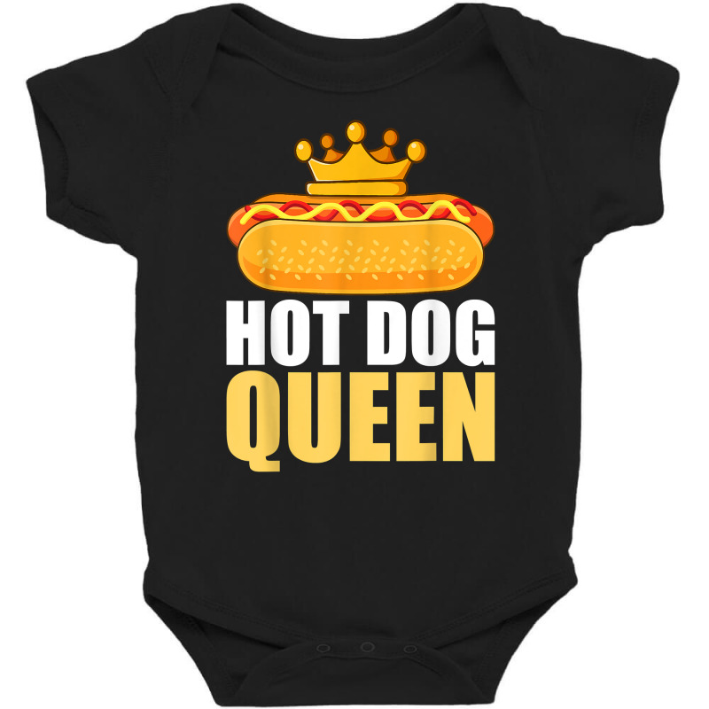 Funny Hot Dog For Women Girls Grilled Wiener Sausage Buns T Shirt Baby Bodysuit by copedoire | Artistshot