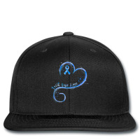 Faith Hope Love Dark Blue Ribbon Colon Cancer Awareness T Shirt Printed Hat | Artistshot