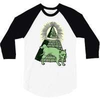 Fck Nwo Anti Illuminati All Seeing Eye Pyramide Mason T Shirt 3/4 Sleeve Shirt | Artistshot