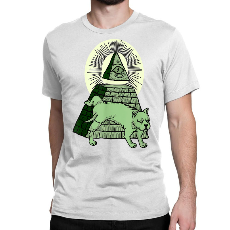 Fck Nwo Anti Illuminati All Seeing Eye Pyramide Mason T Shirt Classic T-shirt | Artistshot