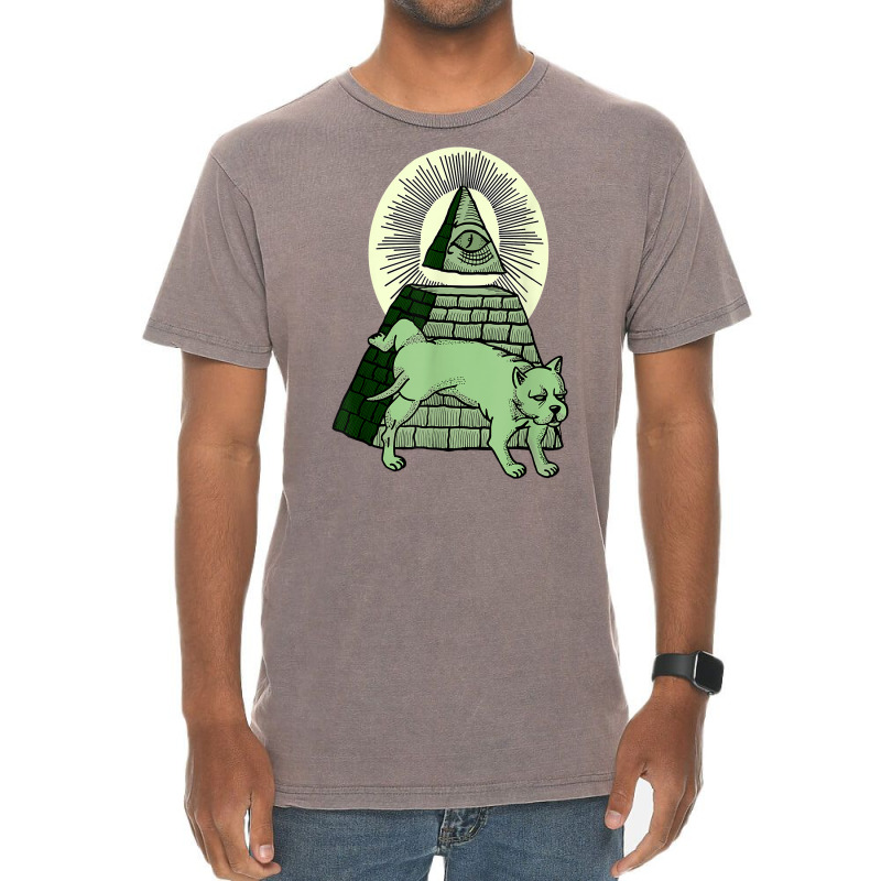 Fck Nwo Anti Illuminati All Seeing Eye Pyramide Mason T Shirt Vintage T-shirt | Artistshot