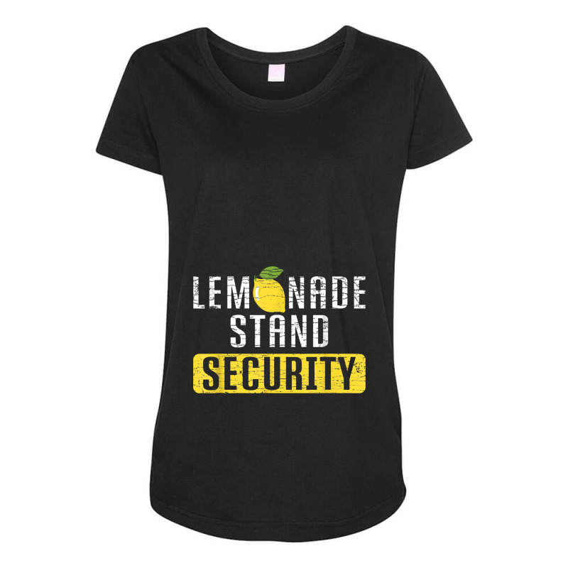 Lemonade Stand Security Maternity Scoop Neck T-shirt by siapasidia | Artistshot